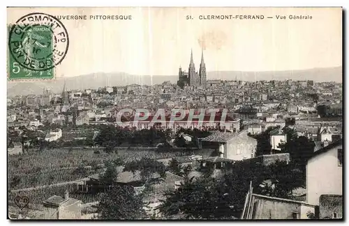 Ansichtskarte AK L Auvergne Pittoresque Clermont Ferrand Vue Generale