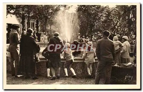 Cartes postales La Bourboule Auvergne Bassin du square du 11 Novembre Enfants