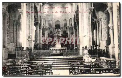 Cartes postales L Auvergne Clermont Ferrand Crypte de l eglise de Nd du port