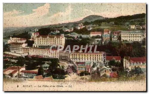 Cartes postales Royat Les Villas et les Hotels