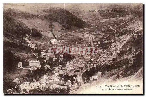 Cartes postales Vue Generale du Mont Dore prise de la Grande Cascade