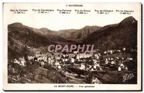 Cartes postales Le Mont Dore Vue Generale