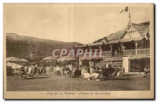 Cartes postales Plage du Lac Chambon L Heure du The au Chalet