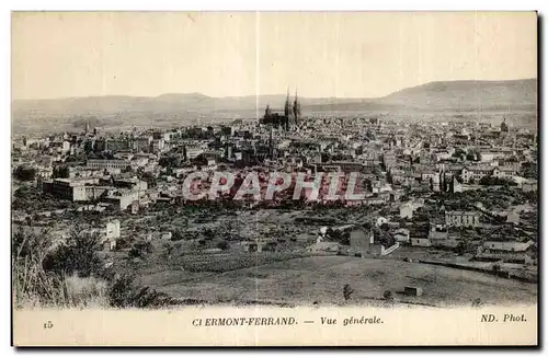 Cartes postales Clermont Ferrand Vue generale