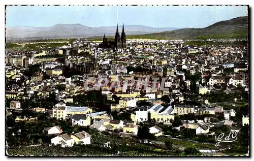 Cartes postales L Auvergne Clermont Ferrand Vue generale a I horizon Cites Montferrand et Plateau de Gergovie