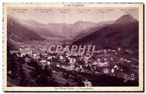 Cartes postales Le Mont Dore Vue generale