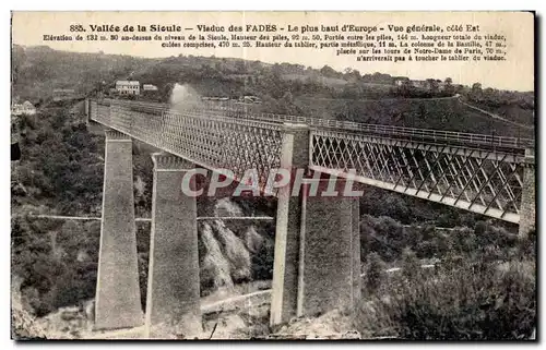 Cartes postales Vallee de la Sioule Viaduc des Fades Le plus baul d Europe Vue generale cote Est