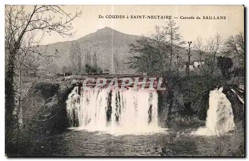 Ansichtskarte AK De Coudes a Saint Nectaire Cascade de Saillans