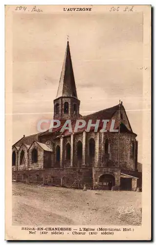 Cartes postales L Auvergne Besse En Chandesse L Eglise (Monument Hist)