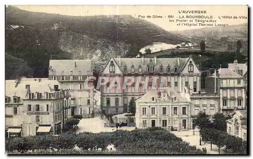 Ansichtskarte AK L Auvergne Puy de Dome La Bourboule L Hotel de Ville les Postes et Telegraphes