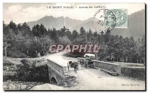 Ansichtskarte AK Le Mont Dore Route du Sancy Ane Donkey