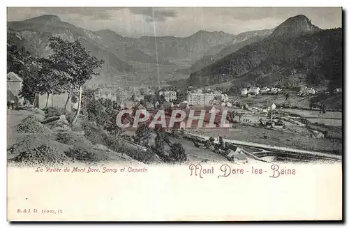 Cartes postales Mont Dore les Bains La vallee Sancy et Capucin