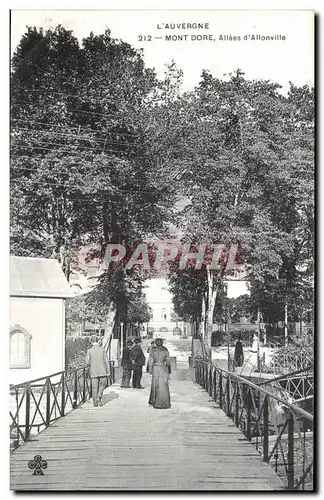 Cartes postales L Auvergne Mont Dore Allees d Allonville