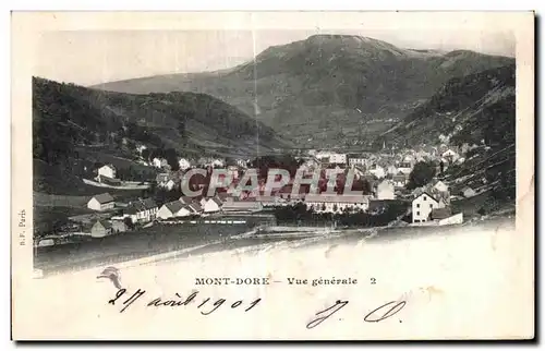 Cartes postales Mont Dore Vue generale