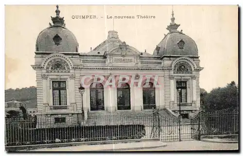 Ansichtskarte AK Quimper Le nouveau Theatre