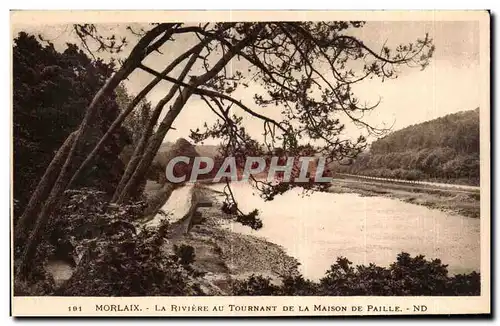 Ansichtskarte AK Morlaix La Riviere Au Tournant De La Maison De Paille