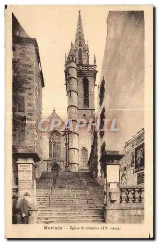 Cartes postales Morlaix Eglise St Melaine XV siecle