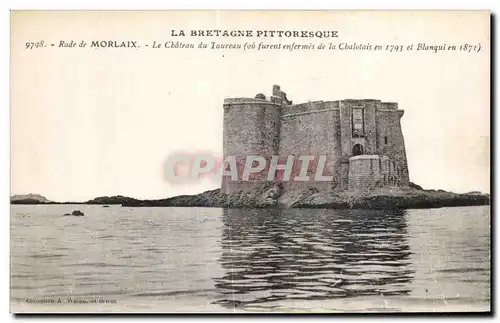 Ansichtskarte AK Rade de Morlaix Le Chateau du Taureau