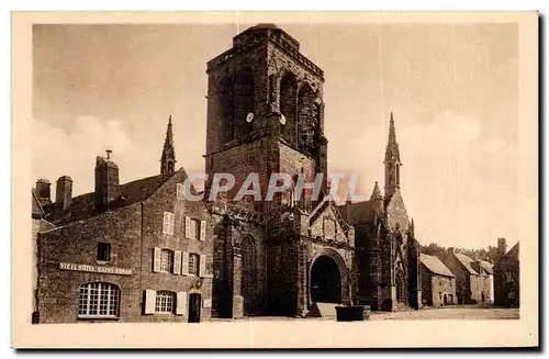 Ansichtskarte AK Locronan Finistere L Eglise