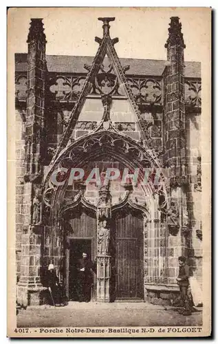 Ansichtskarte AK Porche Notre Dame Basilique N D de Folgoet