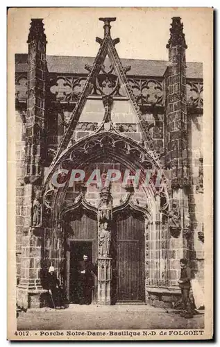 Cartes postales Porche Notre Dame Basilique N D de Folgoet