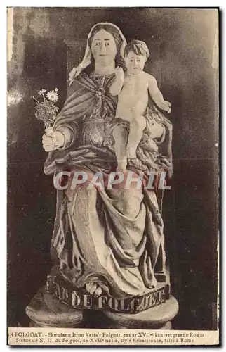 Cartes postales Ar Folgoat Statue de n d du Fogoet du XVII siecle style Renaissance faite a Rome