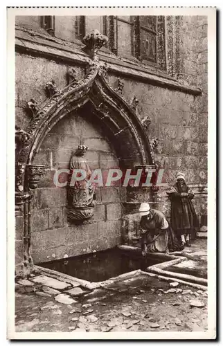 Cartes postales Le Folgoet Finistere La Fontaine Miraculeuse