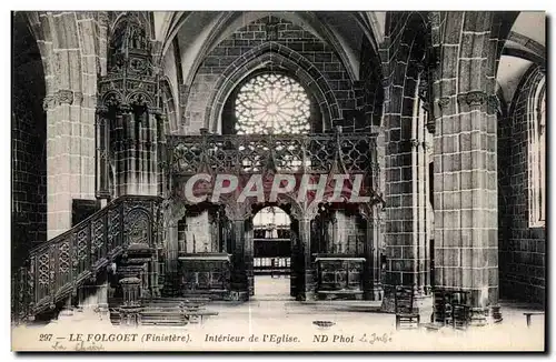 Cartes postales Le Folgoet Finistere Interiur de I Eglise