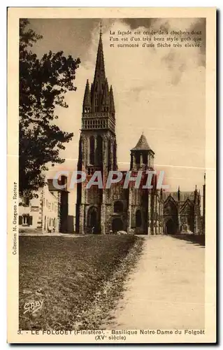 Cartes postales Le Folgoet Finistere Basilique Notre Dame du Folgoet