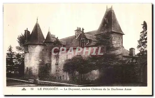 Cartes postales Le Folgoet Le Doyenne ancien Chateau de la Duchesse Anne