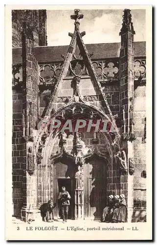 Ansichtskarte AK Le Folgoet L Eglise portail meridional Mendiant