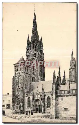 Cartes postales Le Folgoet Finistere L Eglise les deux Tours