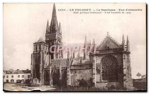 Ansichtskarte AK Le Folgoet La Basilique Vue d ensemble