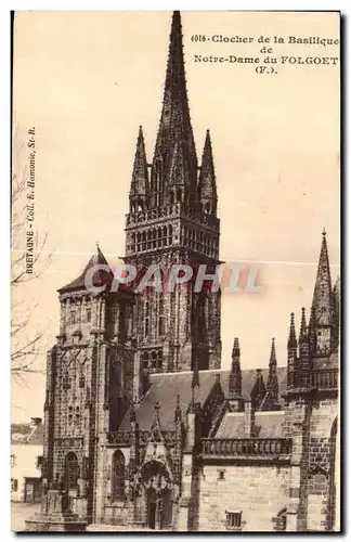 Ansichtskarte AK Clocher de la Basilique de Notre Dame du Folgoet