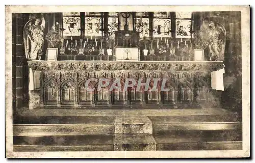 Cartes postales Le Folgoet L Eglise Ie Maitre Autel en granit noir