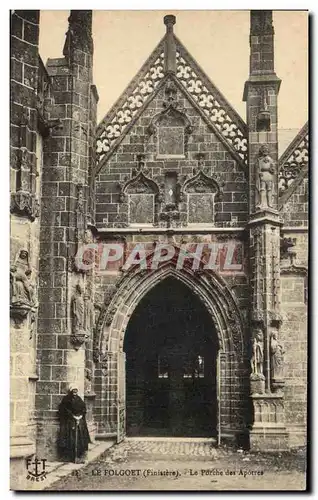 Cartes postales Le Folgoet Finistere Le Porche des Apotres