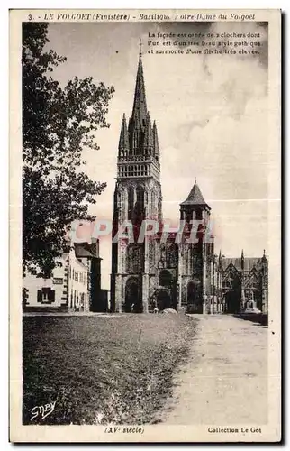 Cartes postales Le Folgoet Finistere Basilique Notre Dame du Folgoet