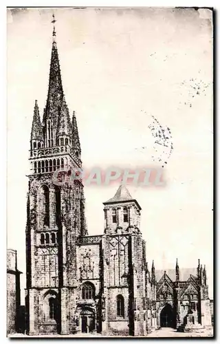 Cartes postales Le Folgoet Finistere Facade de I Eglise