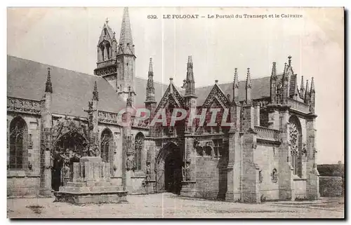 Ansichtskarte AK Le Folgoat Le Portail du Transept et le Calvaire