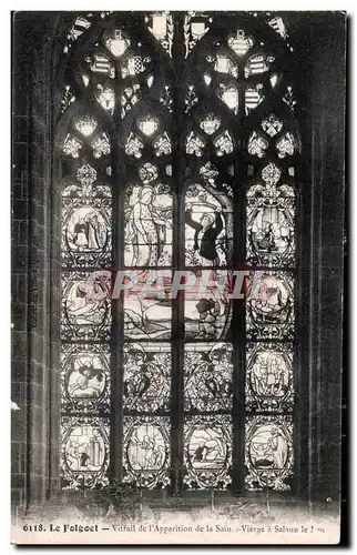 Cartes postales Le Folgoet Vitrail de I Apparition de la Sainte Vierge a Salaun Le Fou