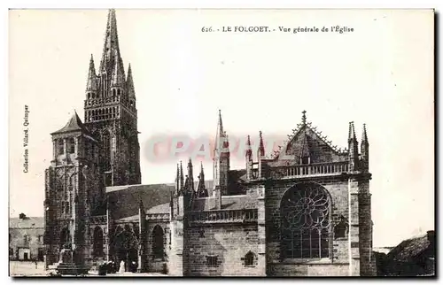 Cartes postales Le Folgoet Vue generale de I Eglise