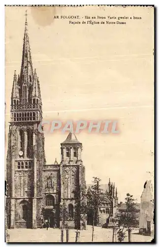 Cartes postales Ar Folgoat Facade de I Eglise de Notre Dame