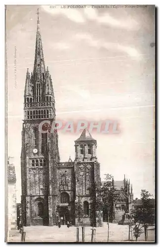 Cartes postales Le Folgoat Facade de I Eglise Notre Dame