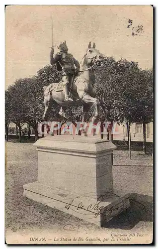 Cartes postales Dinan La Staue de Du Guesclin par E Fremiet Horse Cheval