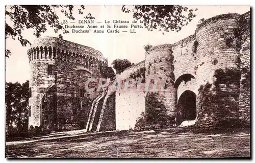 Cartes postales Dinan Le Chateau de la Duchesse Anne et la Fausse Porte Duchess Anne Castle