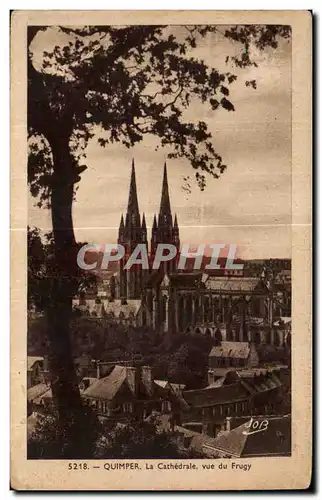 Ansichtskarte AK Quimper La Cathedrale Vue du Frugy