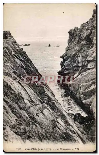 Cartes postales Primel Finistere La Crevasse