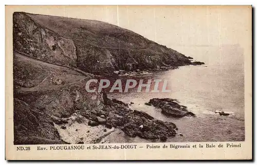 Ansichtskarte AK Environs Plougasnou et St Jean du Doigt Pointe de Begrassia et la Baie de Primel