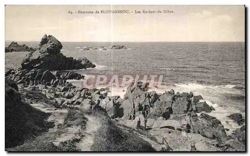 Ansichtskarte AK Envirous de Plougasnou Les Rochers du Diben