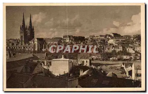 Cartes postales Quimper Finistere Vue generale